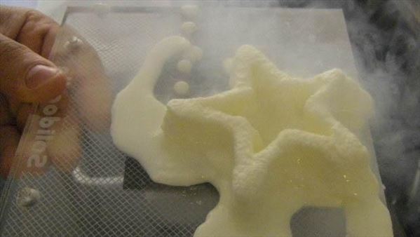Şimdi de 3D dondurma yazıcısı